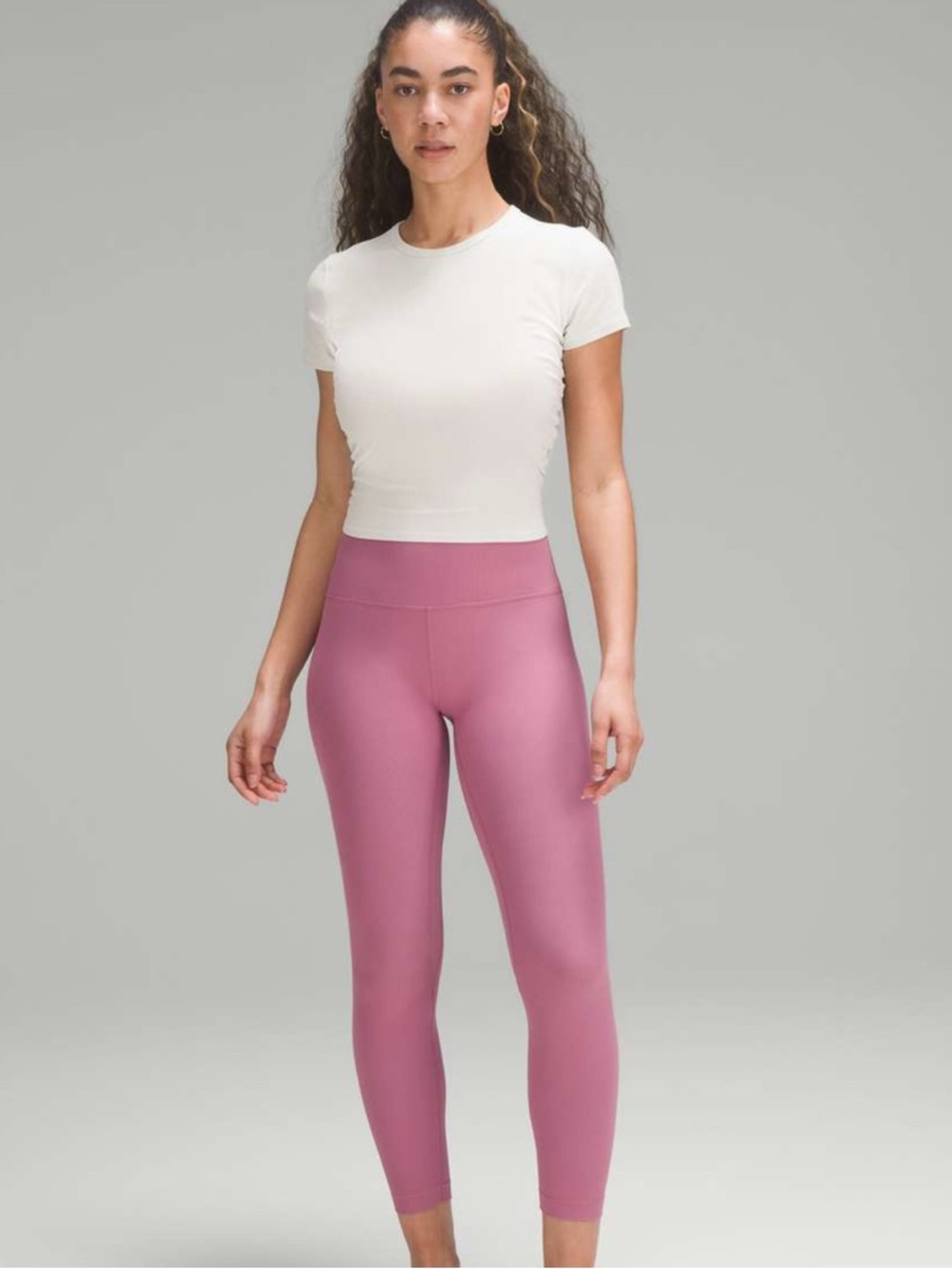 lululemon athletica High-Rise 25” Ribbed Align Leggings - Dusty Pink